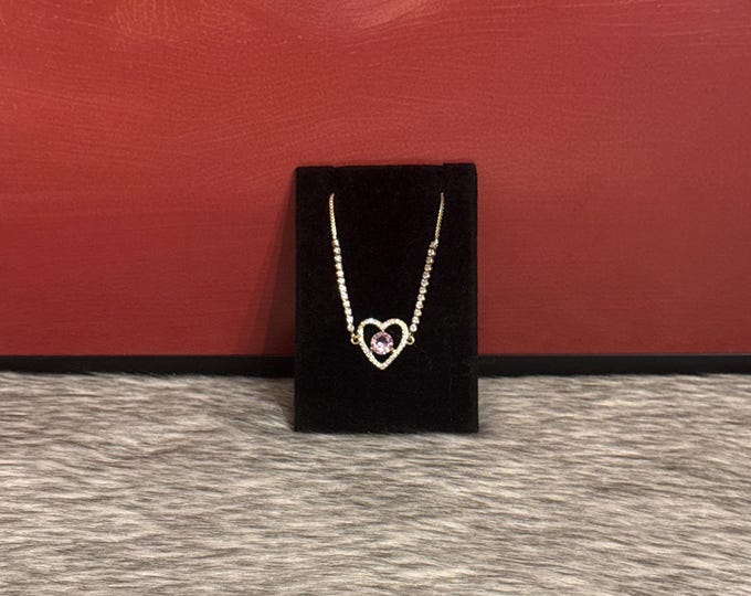 Adjustable Pink Heart Bracelet