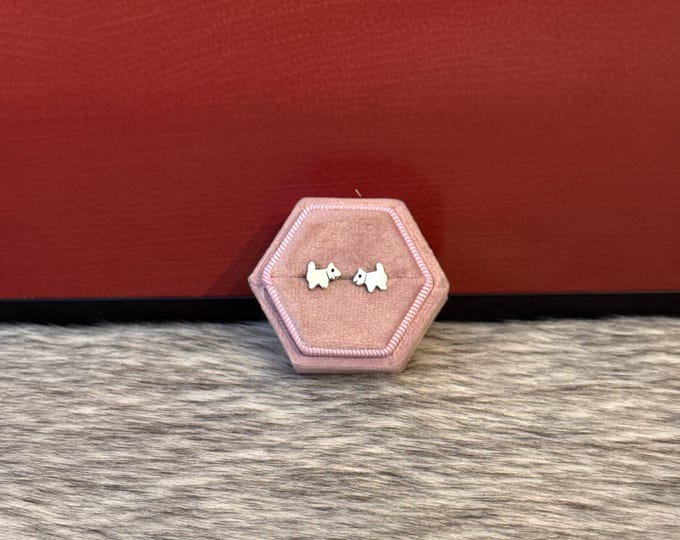 Puppy earrings in 925 silver