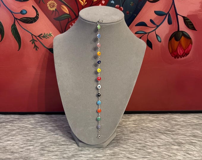 Multicolored eye bracelet