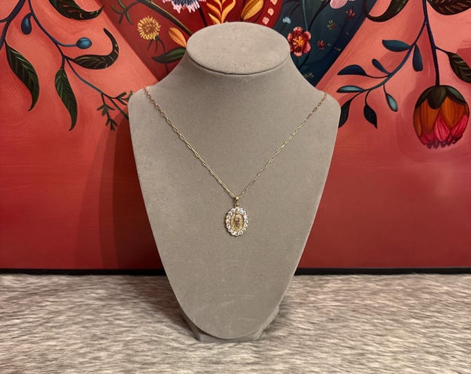 Necklace with Virgin of Guadalupe pendant