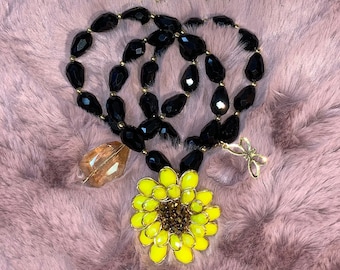 Crystal Sunflower Bracelets and Earrings Set