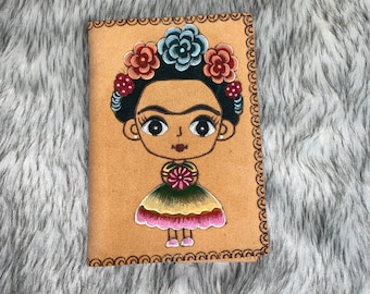 Protective cover for frida diary in suede