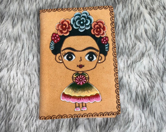 Protective cover for frida diary in suede