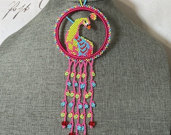 Peacock dream catcher