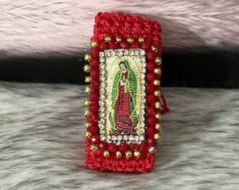 Macramé Bracelet Virgin of Guadalupe