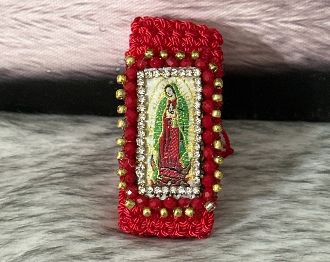 Macramé Bracelet Virgin of Guadalupe