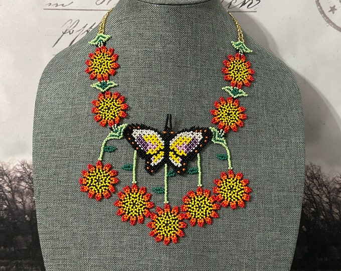 Mayahuel Butterfly necklace, earrings and bracelet set