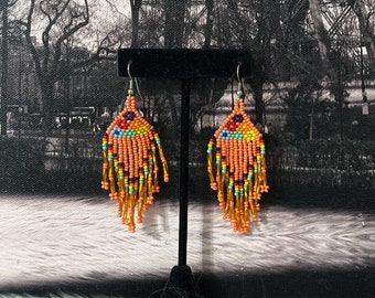 Bohemian floral earrings