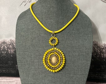 Crystal necklace and earrings set