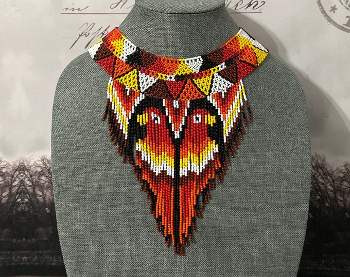 Macaw handmade necklace