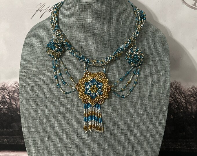 Emperor necklace, earrings and bracelet set
