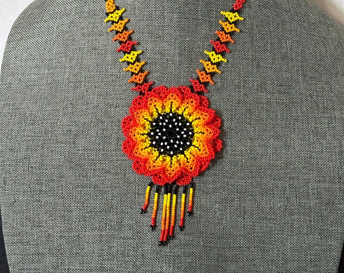 Moon flower necklace