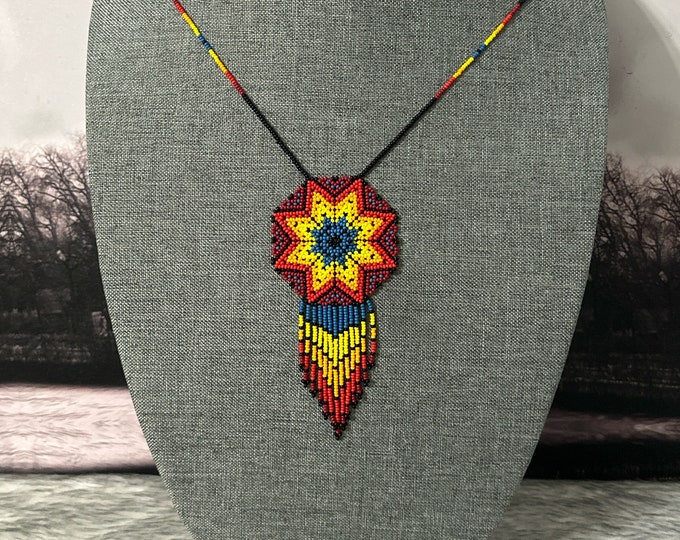 Large dreamcatcher necklace and earrings set