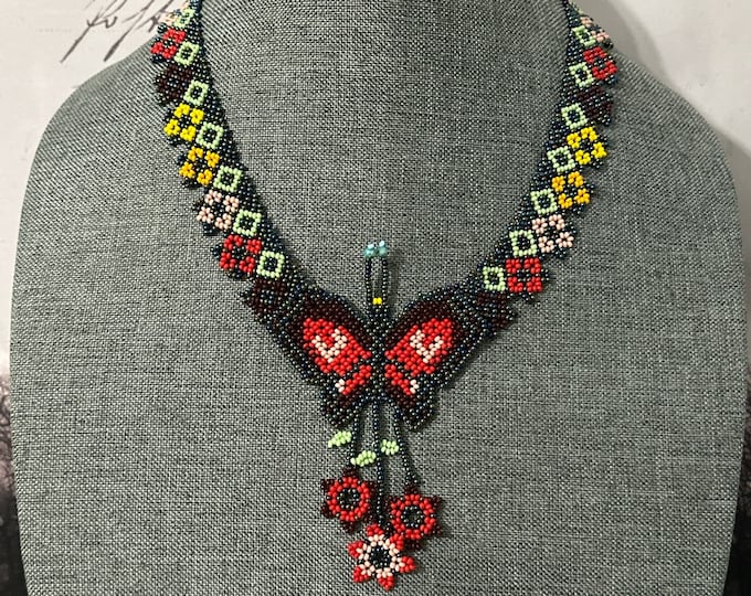 Meztli Butterfly necklace, earrings and bracelet set