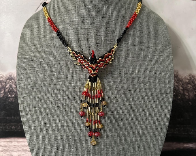 Handmade hummingbird necklace