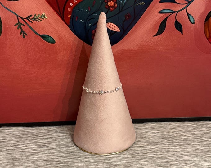 Silver star bracelet