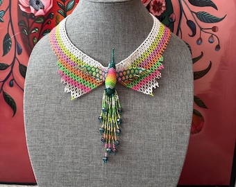 Hummingbird necklace set with earrings and bracelet