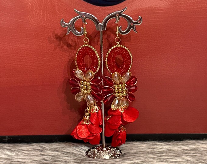 Crystal earrings 4 options in 1