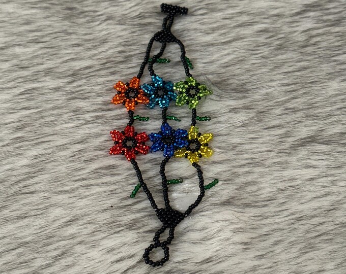 Flower cascade bracelet