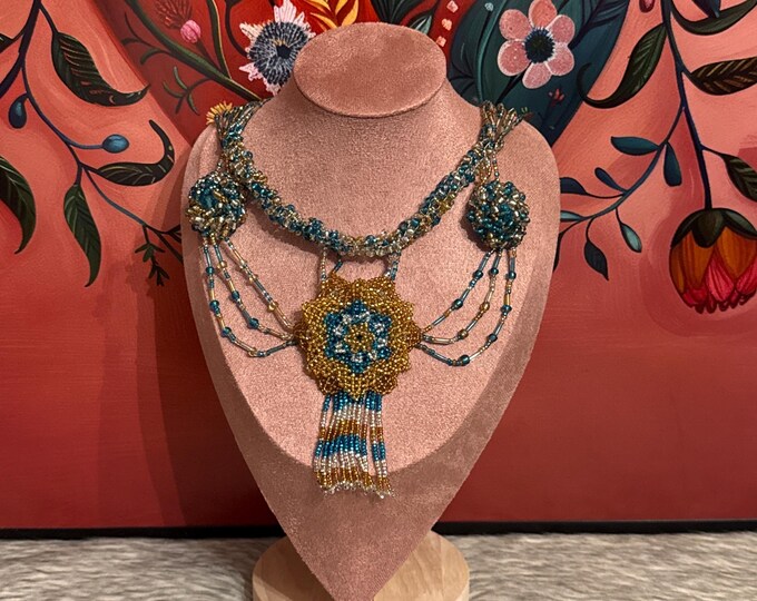 Emperor necklace, earrings and bracelet set