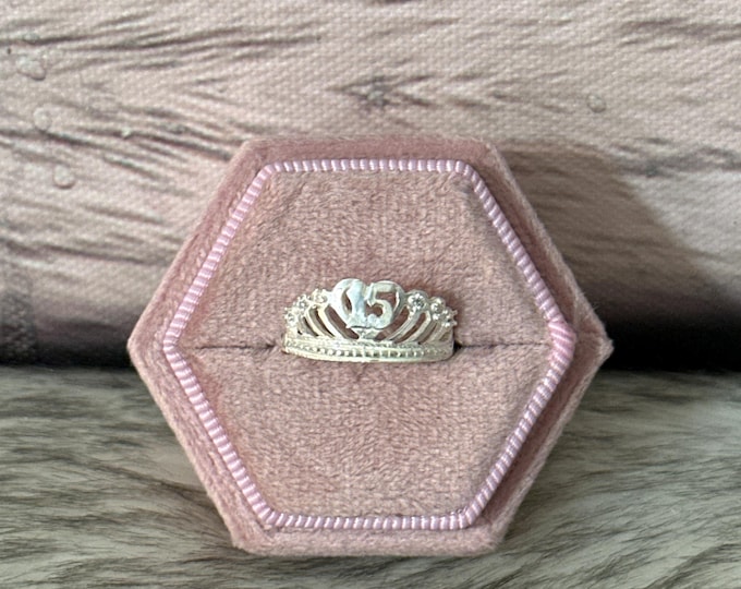 15 years ring in 925 silver size 6 and size 9