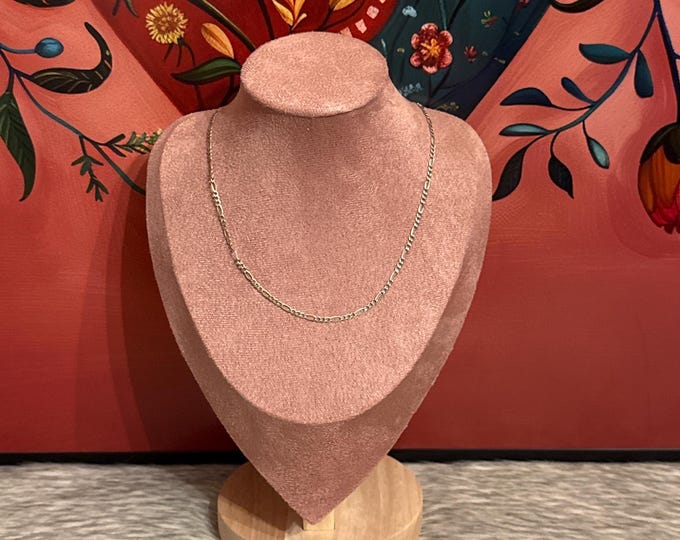925 Sterling Silver Figaro Style Chain 16in