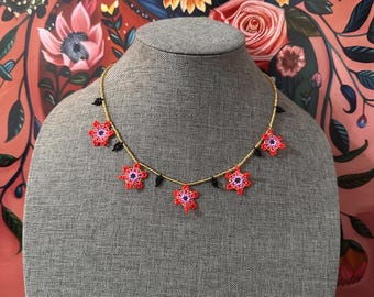 Huichol rainbow choker