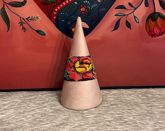 handmade flower bracelet