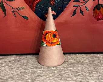 handmade flower bracelet