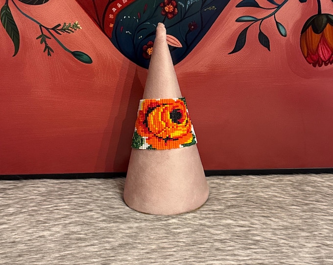 handmade flower bracelet