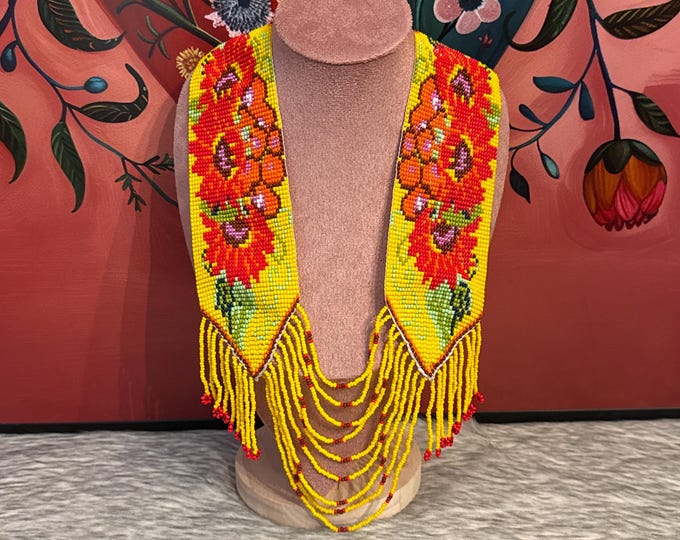 Floral-inspired necklace, earrings, and bracelet set