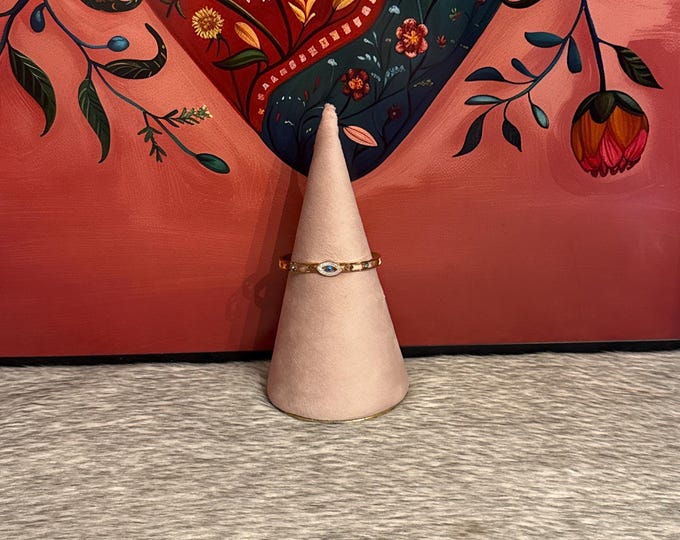 Eye bracelet in stainless steel