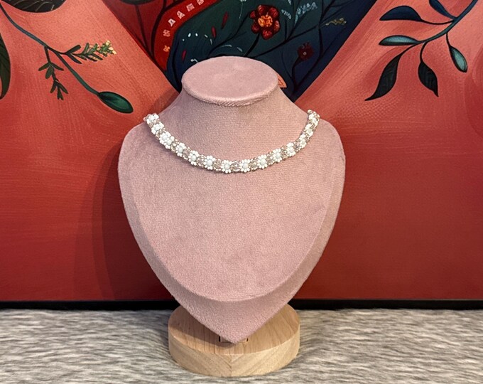 Riviera choker with crystals