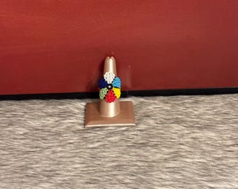 Huichol flower ring