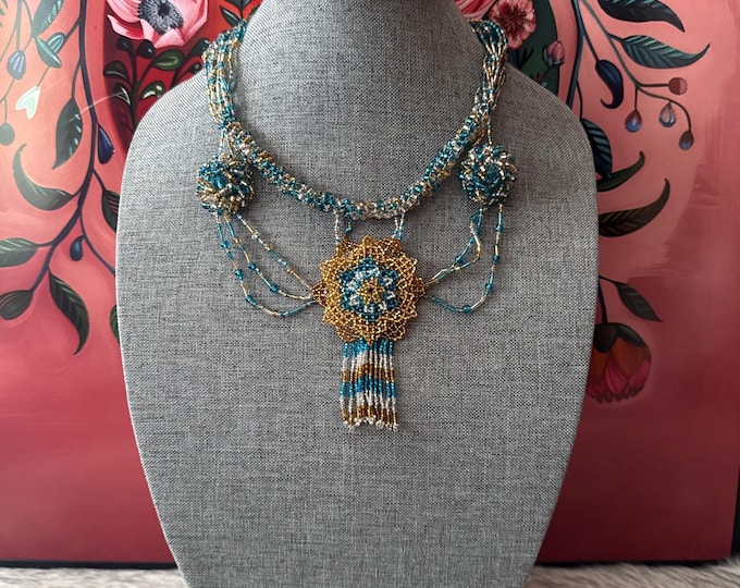 Emperor necklace, earring and bracelet set