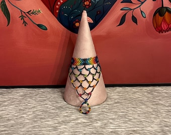 Mayan bracelet with ring