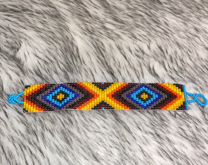 Huichol cuff bracelet