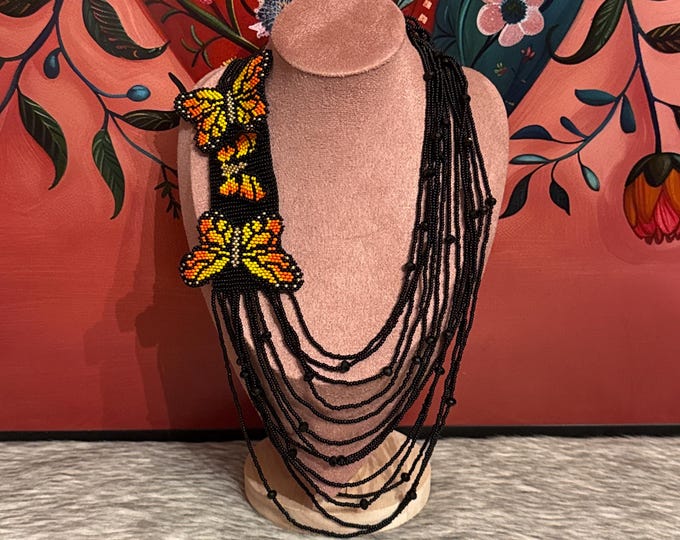 Monarch Butterfly Necklace, Earrings and Bracelet Set