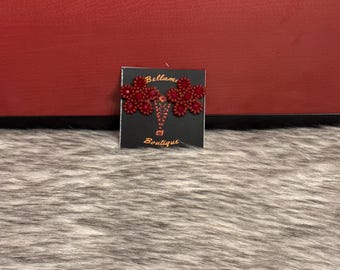 Crystal star earrings