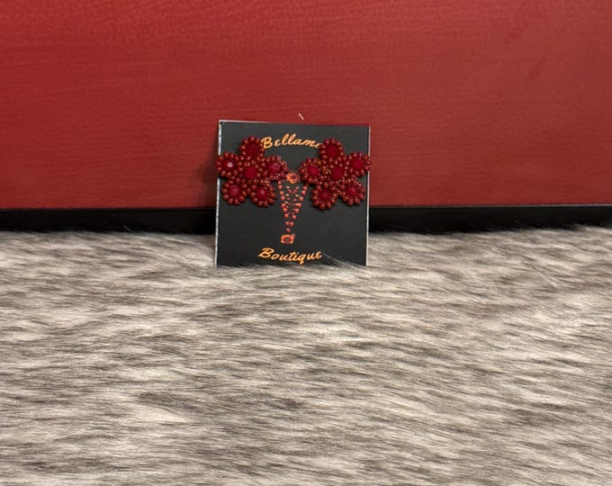 Crystal star earrings