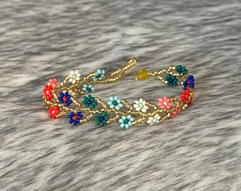 Flower bracelets