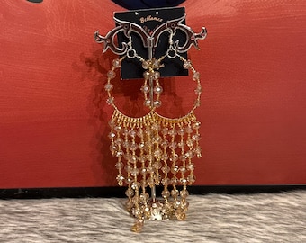 Crystal hoop earrings