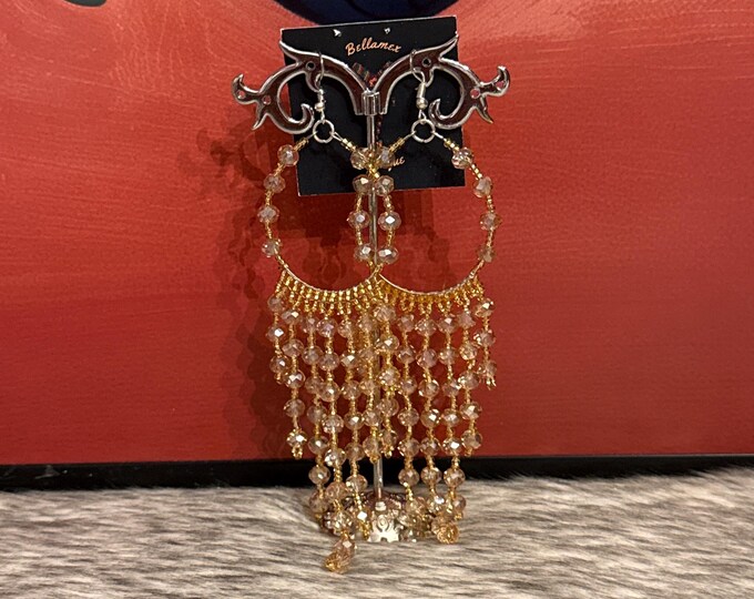 Crystal hoop earrings