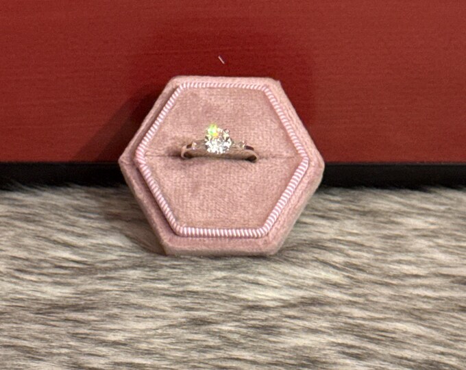 Promise ring in 925 silver, size 7