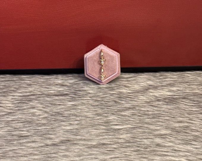 Heart earrings in gold plated