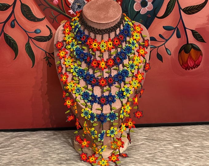 flower waterfall necklace