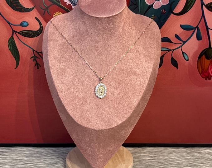 Necklace with Virgin of Guadalupe pendant