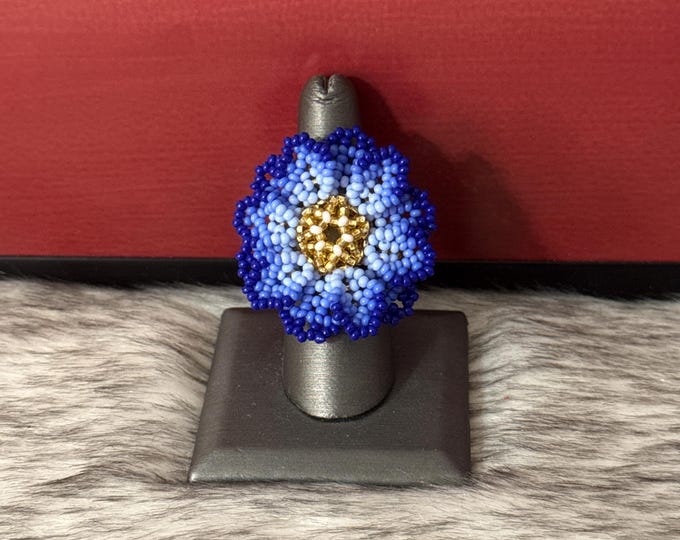 Peyote flower rings