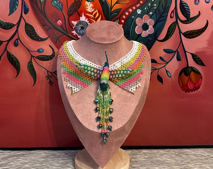 Hummingbird necklace set with earrings and bracelet