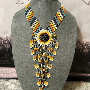 Sunflower petals necklace